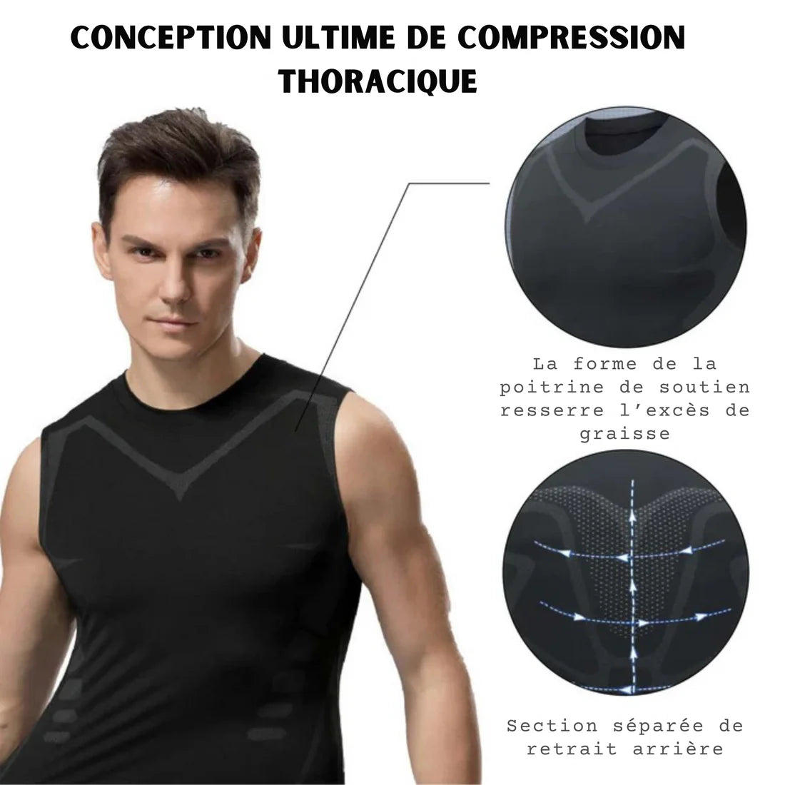 HOMMEN Gynécomastie Compress Vest