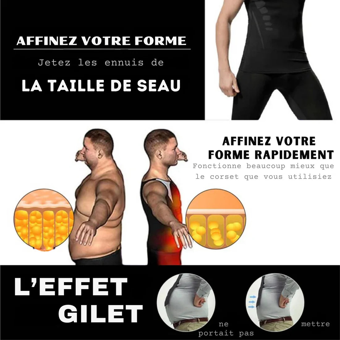 HOMMEN Gynécomastie Compress Vest