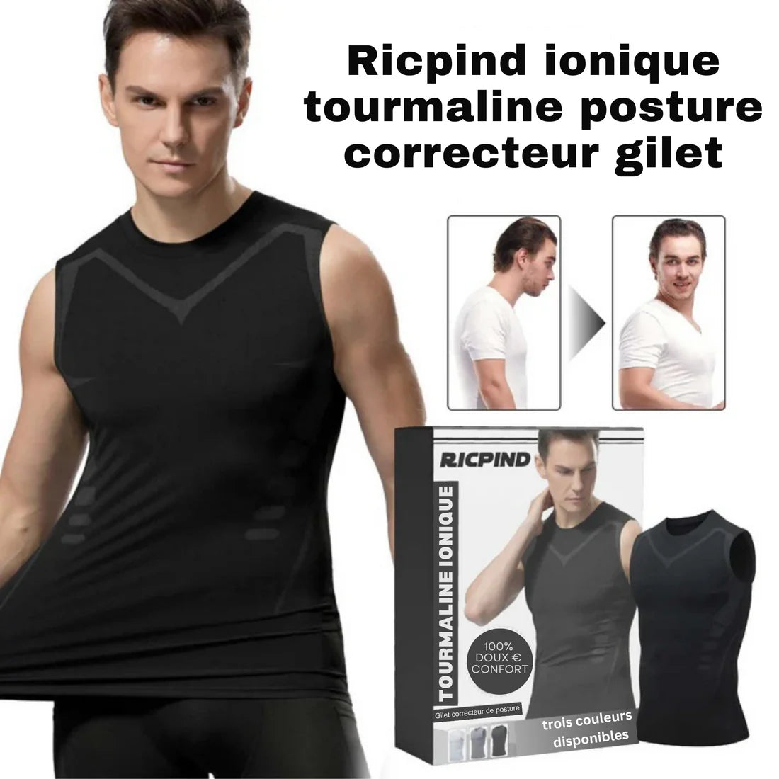 HOMMEN Gynécomastie Compress Vest